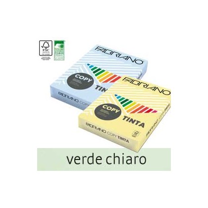 CARTA COPY TINTA A4 80GR 500FG COL.TENUE VERDE CHIARO 66121297 57185