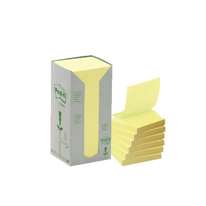 BLOCCO 100foglietti Post-itZ-Notes Green 76x76mm R330-1T GIALLO RICICL.100  61897 - Conf da 16 pz. 57679